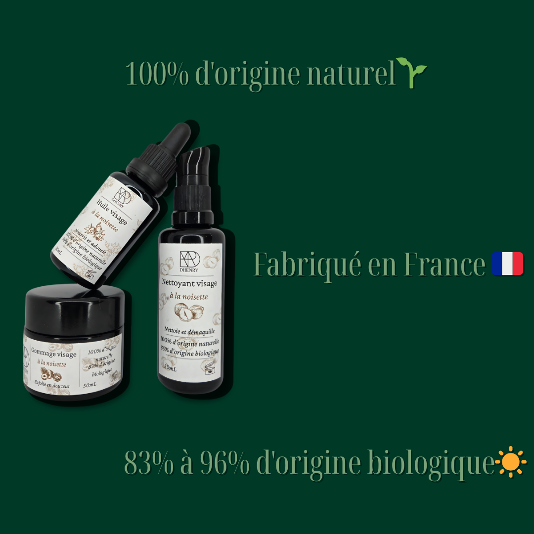 Rituel Signature Dhenry : La gamme noisette, la gua sha et la pochette