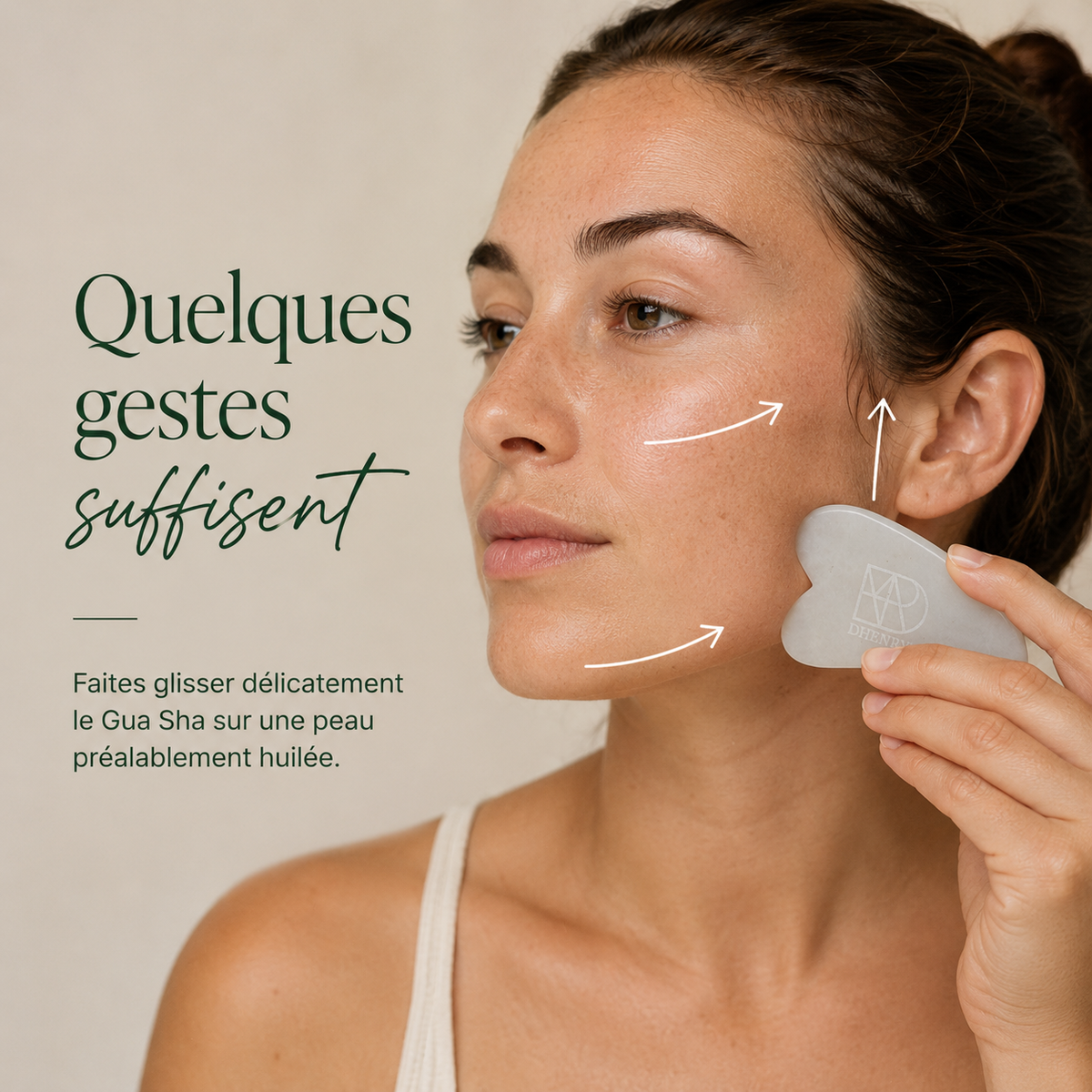 massage visage gua sha et huile